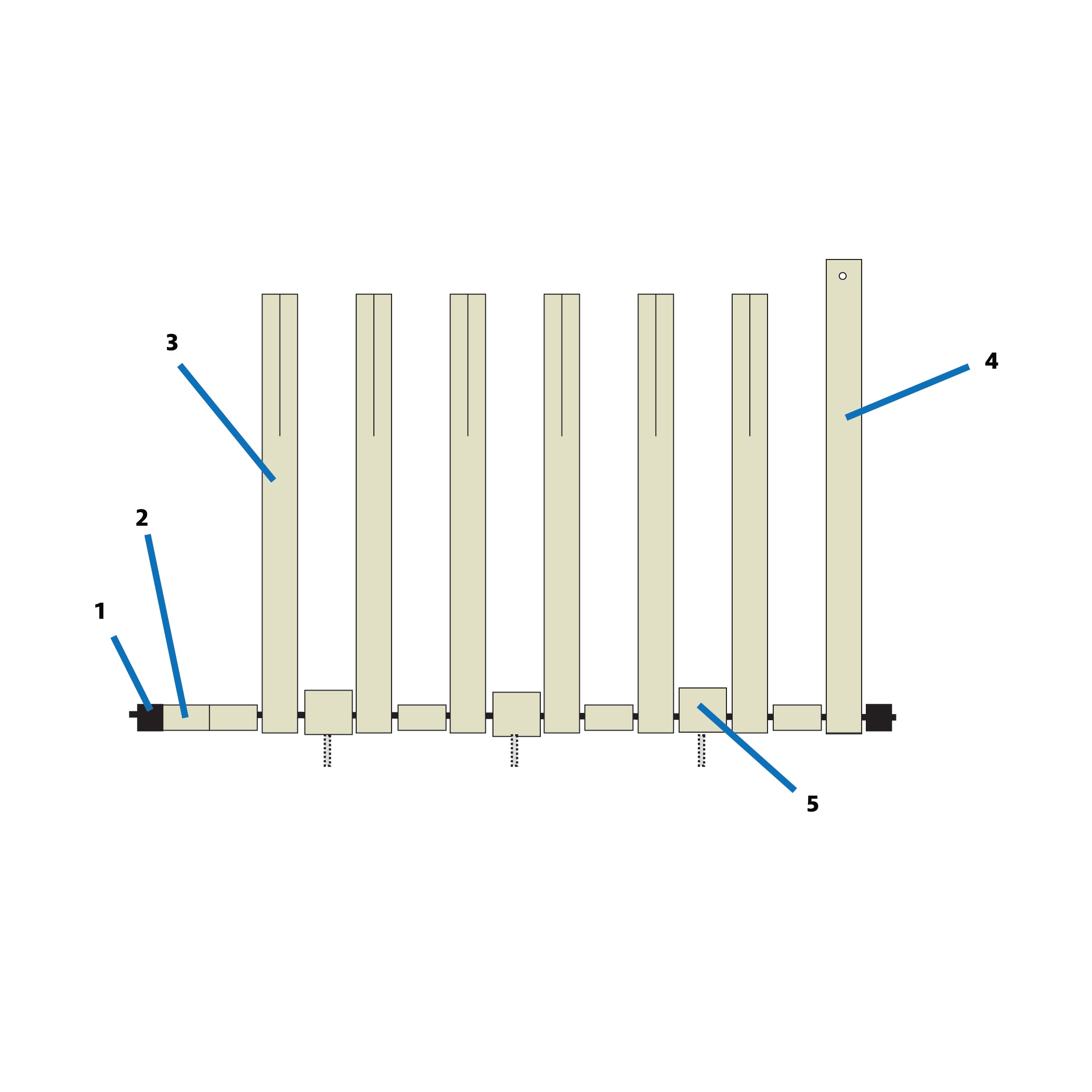 Wolf Pup LT treadle assembly parts