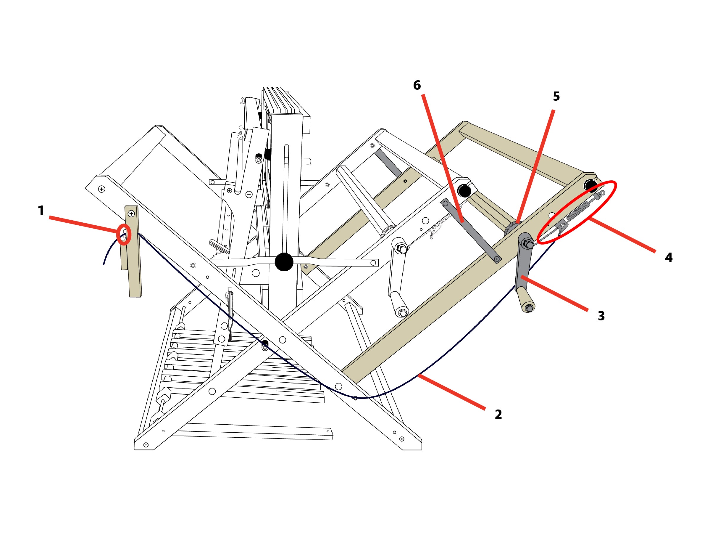 Wolf Double Back Beam Parts