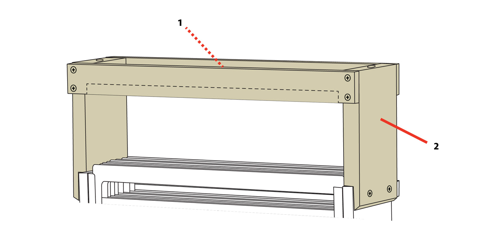 Wolf High Castle Tray Parts
