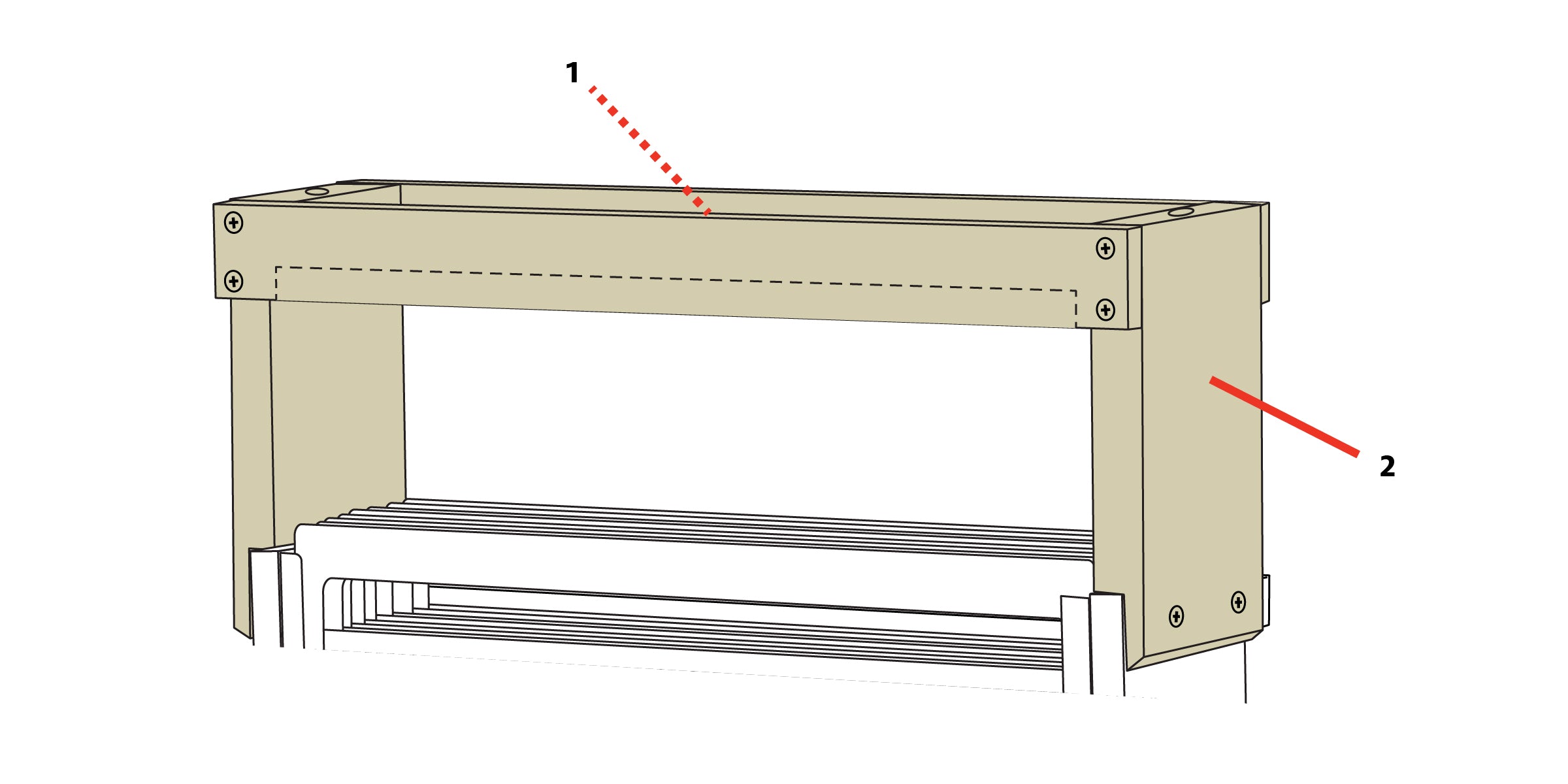 Wolf High Castle Tray Parts