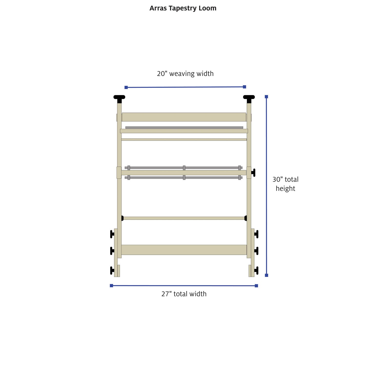 Arras Loom dimensions