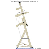 Arras Loom, Arras Stand, Arras Treadle Kit dimensions