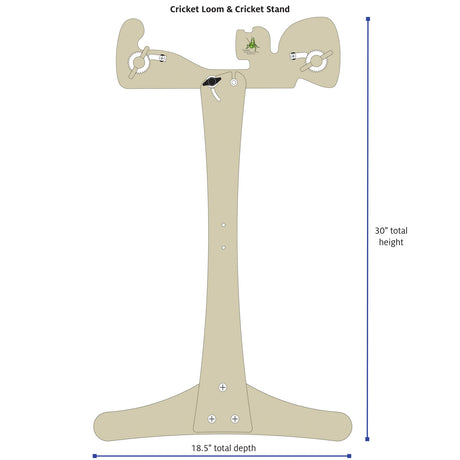 Cricket Loom & Cricket Stand dimensions