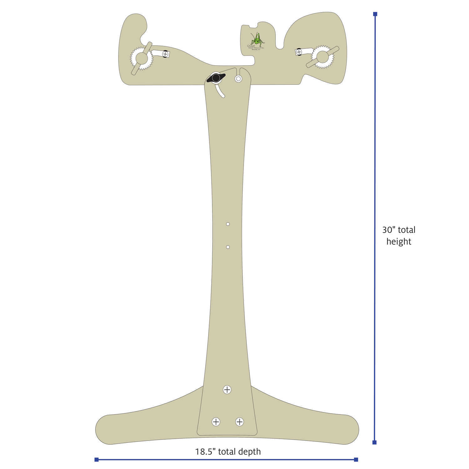 Cricket Stand dimensions