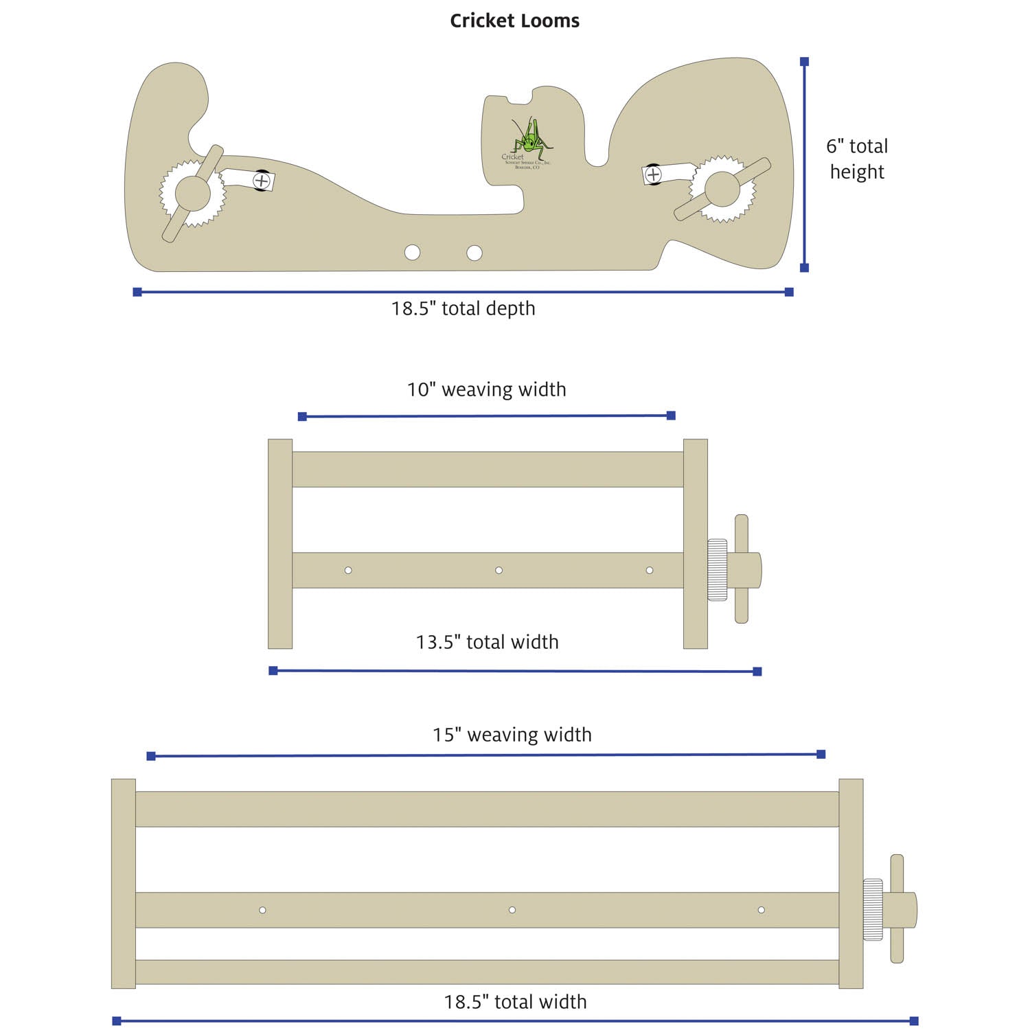 Cricket Loom dimensions