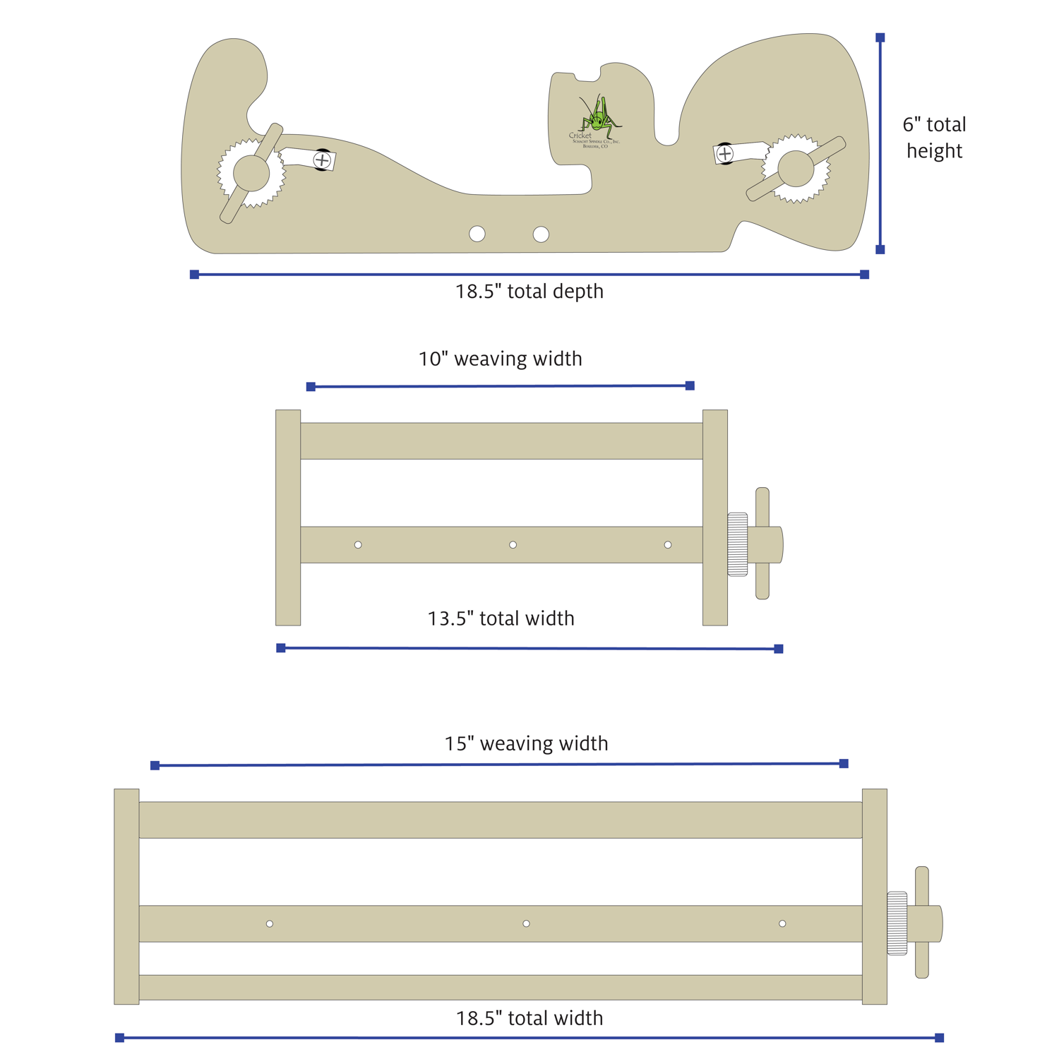 Cricket Loom dimensions