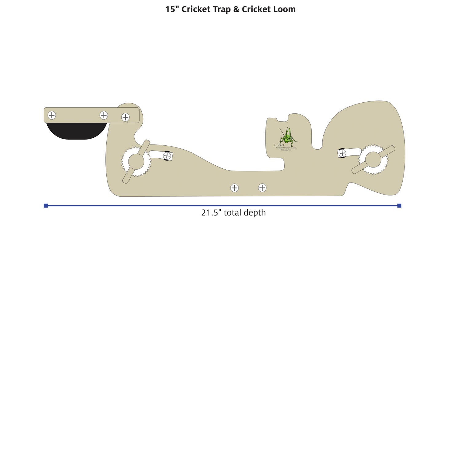 Cricket Trap dimensions