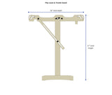 Flip Loom and Trestle Stand dimensions