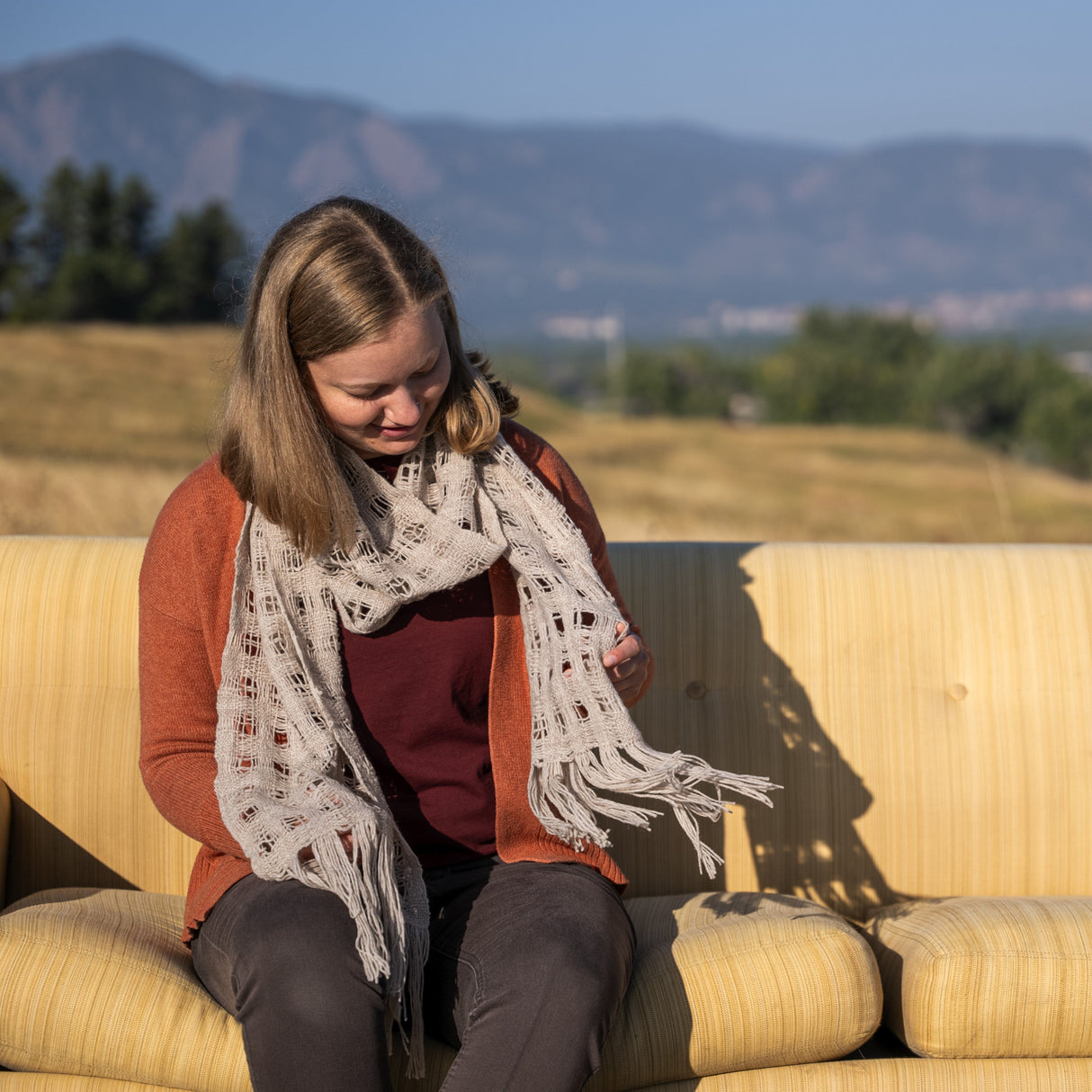 Rigid Heddle Weaving: Spaced & Felted Scarf