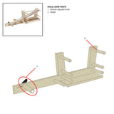 Tension Peg & Knob Kit for Schacht Inkle Loom