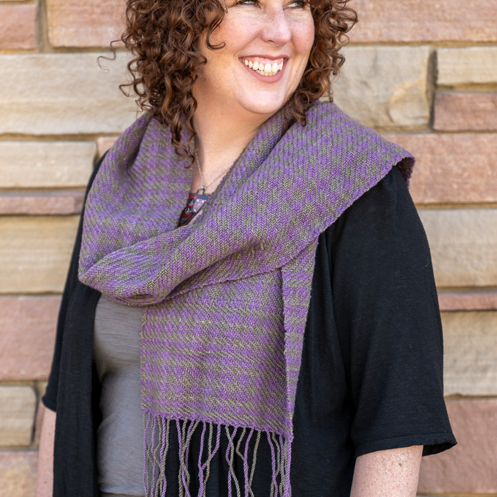 Subtle Houndstooth Scarf