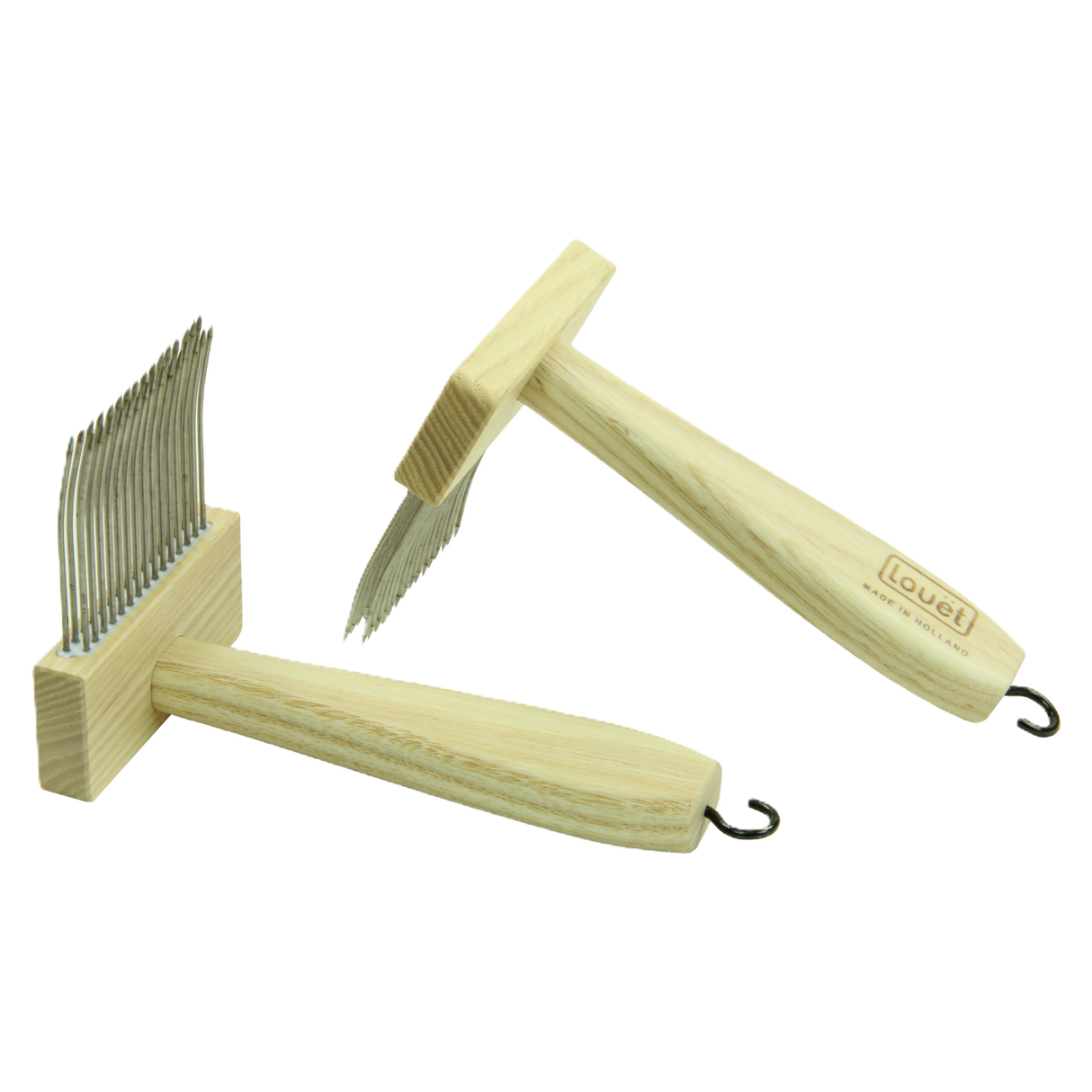 double row wool combs