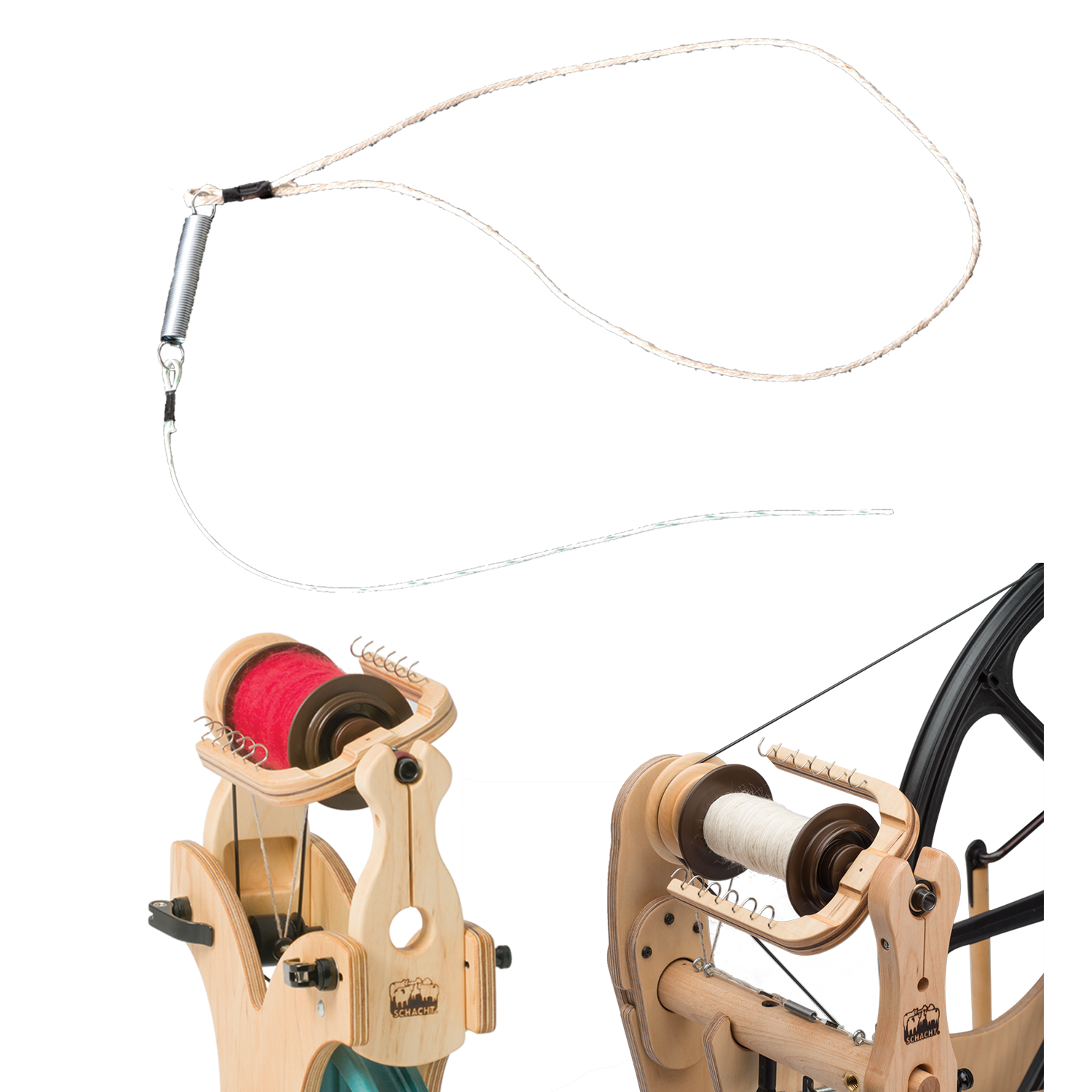 Scotch Tension Spring-and-String for Spinning Wheels – Schacht Spindle ...