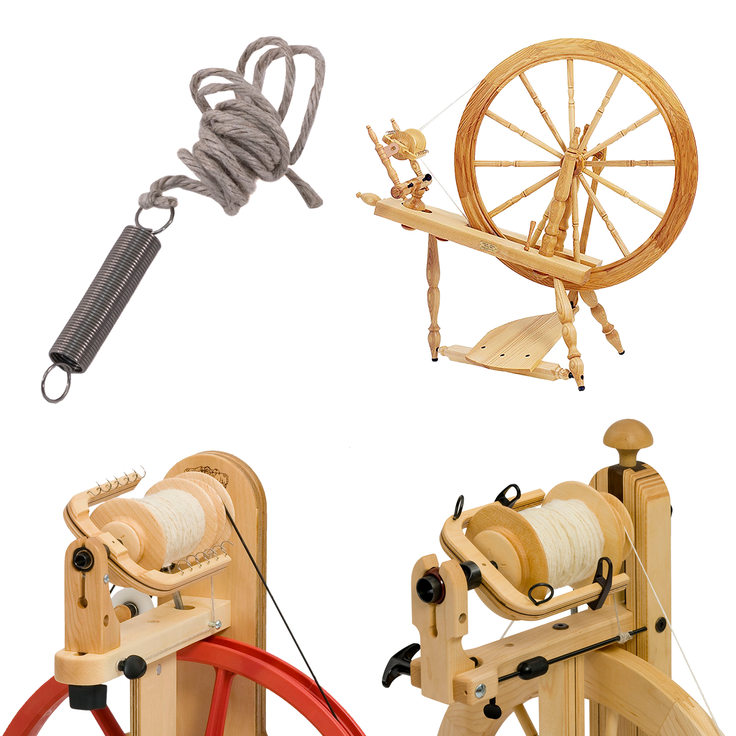 Scotch Tension Spring-and-String for Spinning Wheels – Schacht Spindle ...