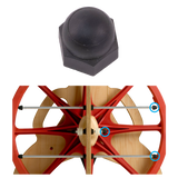 Cap Nut (old style) for Ladybug Lazy Kate