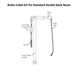 Brake Cable & Spring Kit for Standard Floor Loom Double Back Beam