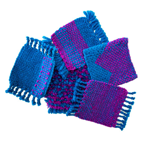 coasters from Beginning Rigid Heddle Weaving course