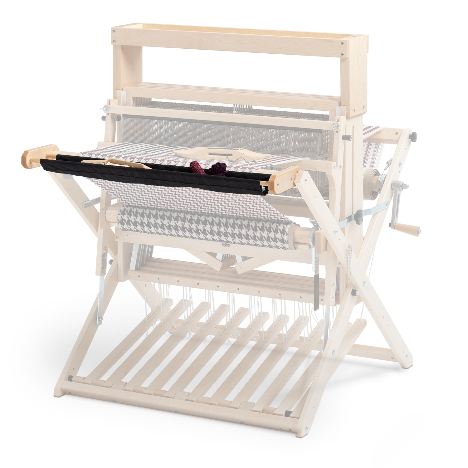 Baby Wolf 8-shaft loom with High Castle Tray and Trap