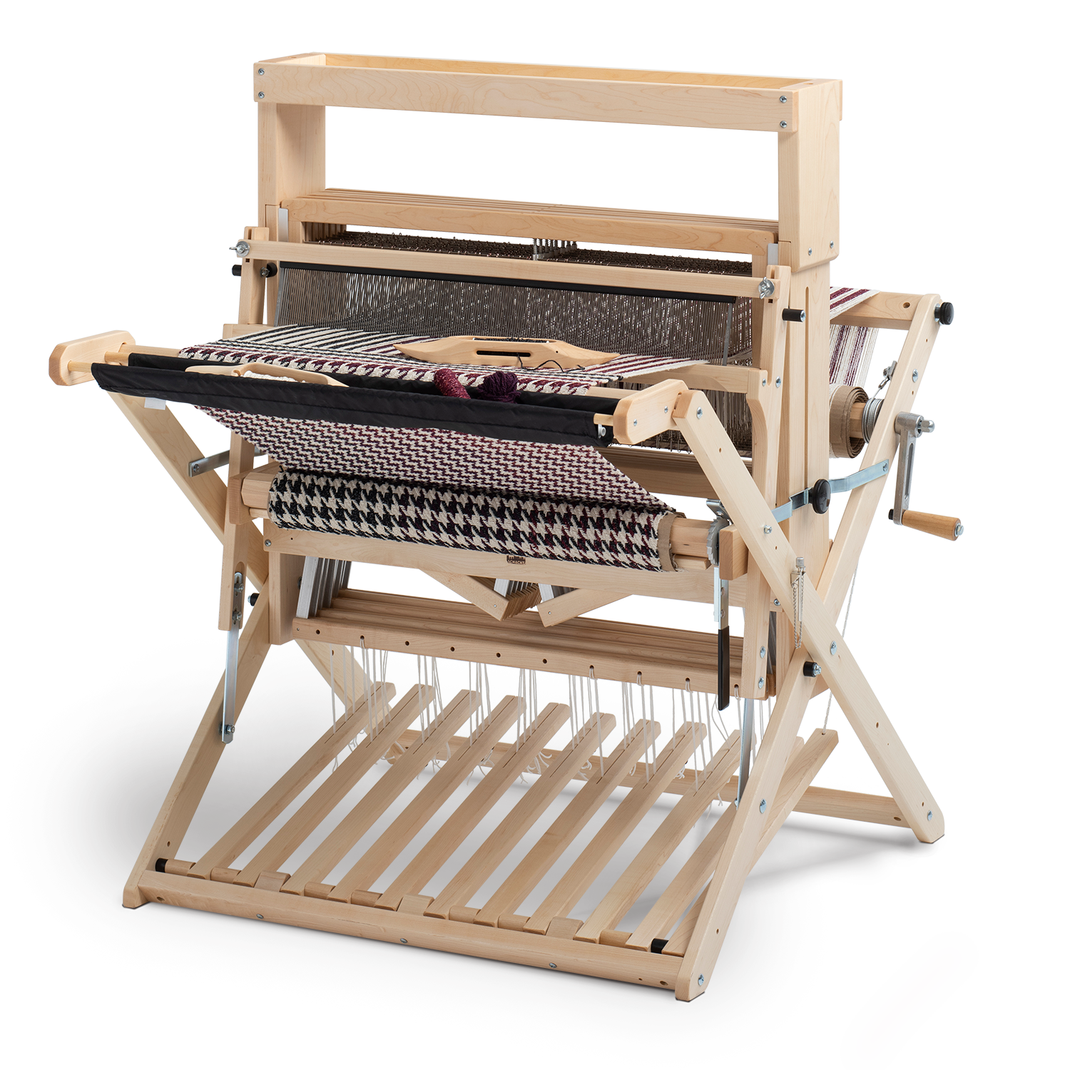 Baby Wolf 8-shaft loom with High Castle Tray and Trap