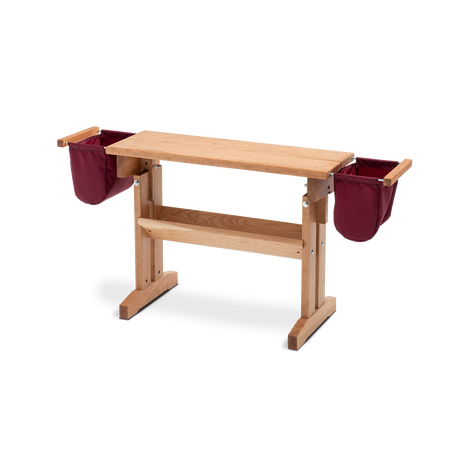 Loom Bench and Bench Bags, cherry