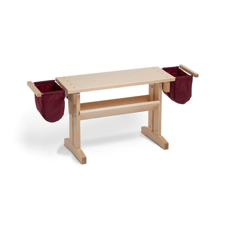 Loom Bench and Bench Bags, maple