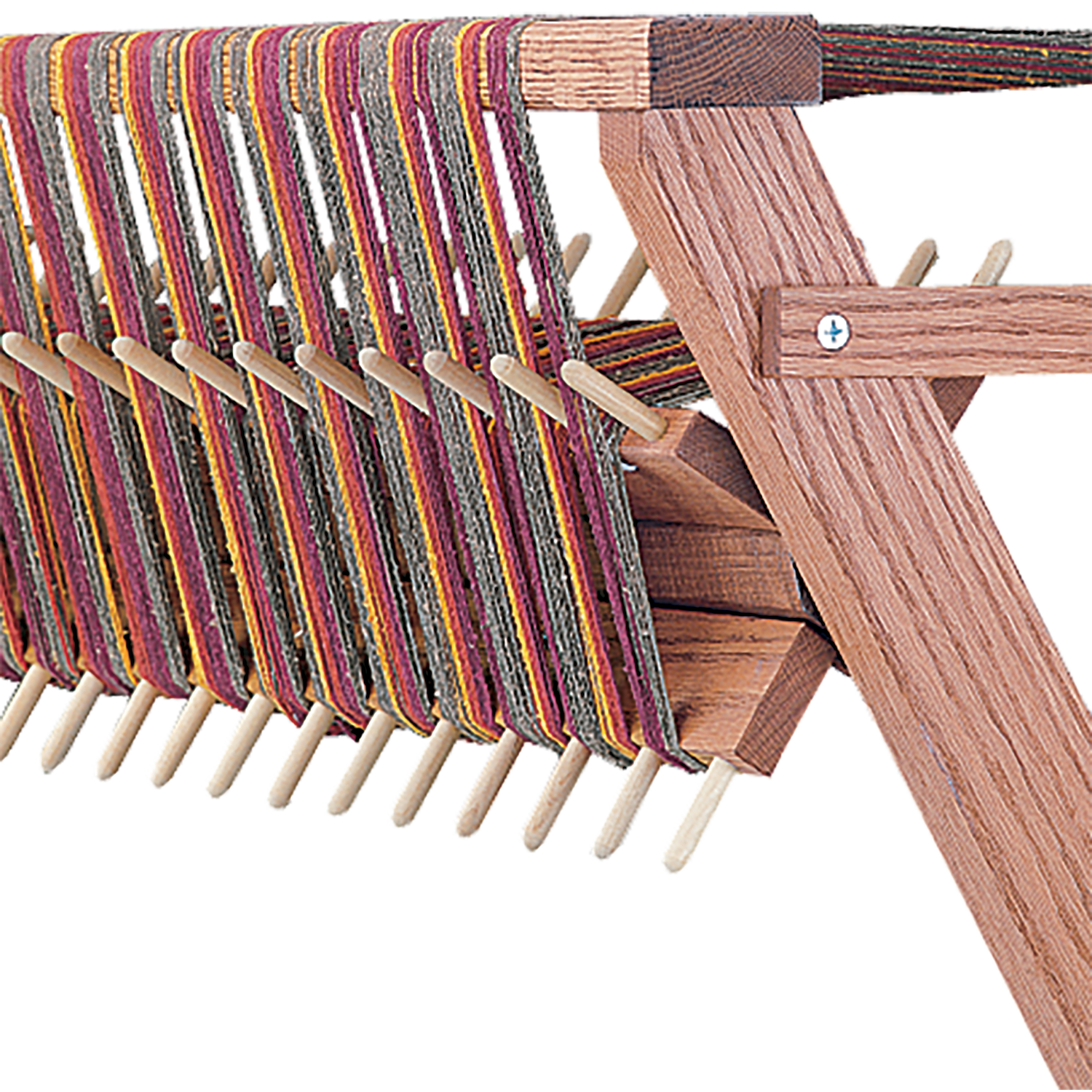 sectional beam on a Standard Floor Loom