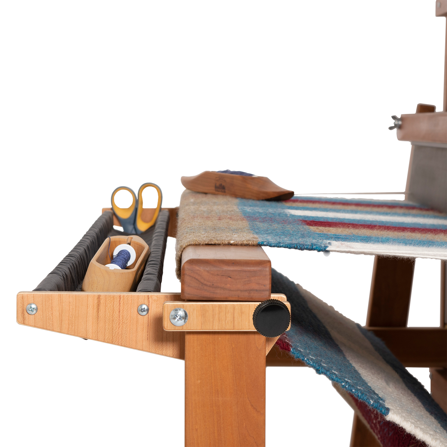 cherry trap on Standard Floor Loom