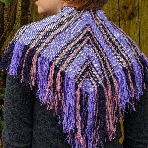 Changing Shape Shawl, back