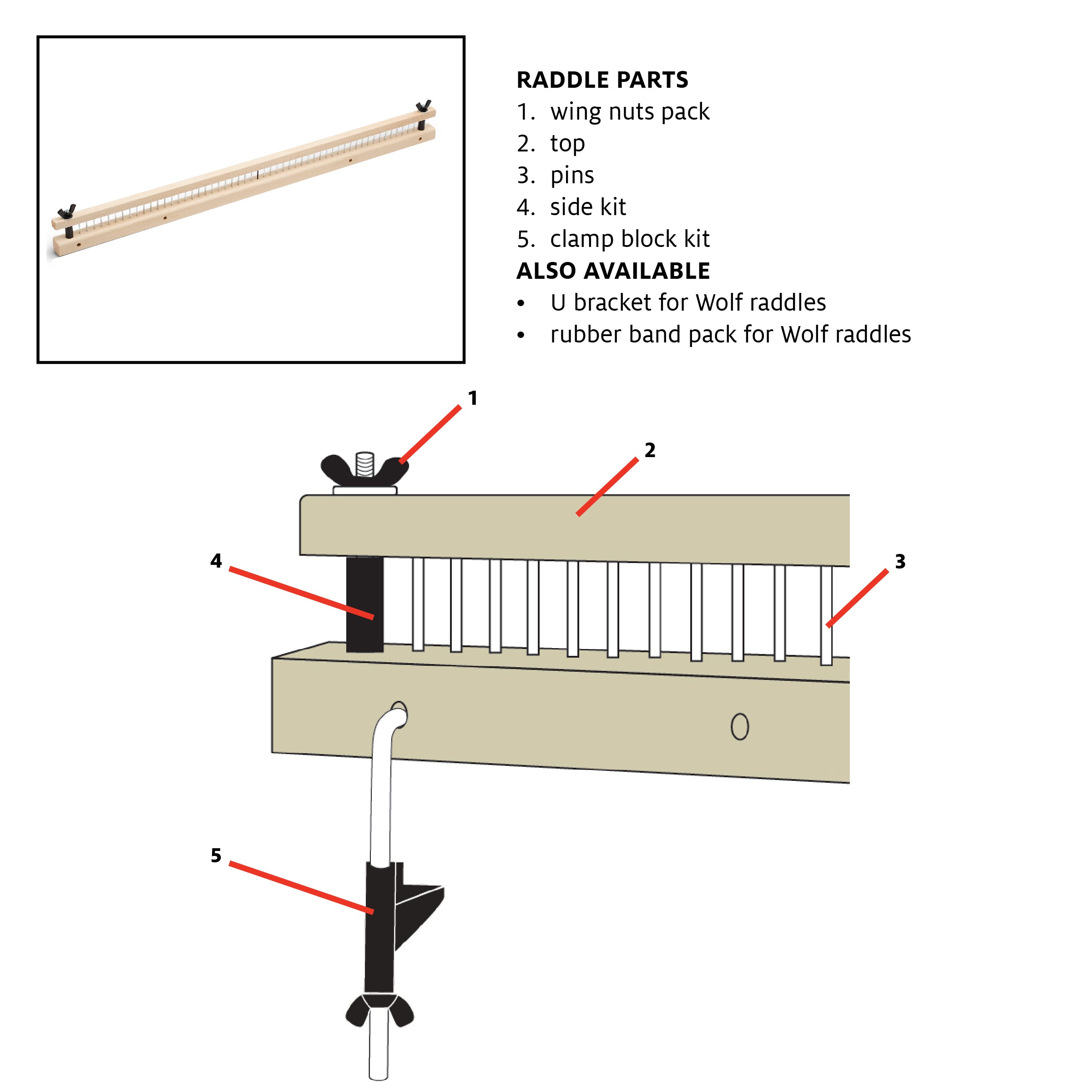 Raddle Pins, 10 pack – Schacht Spindle Company