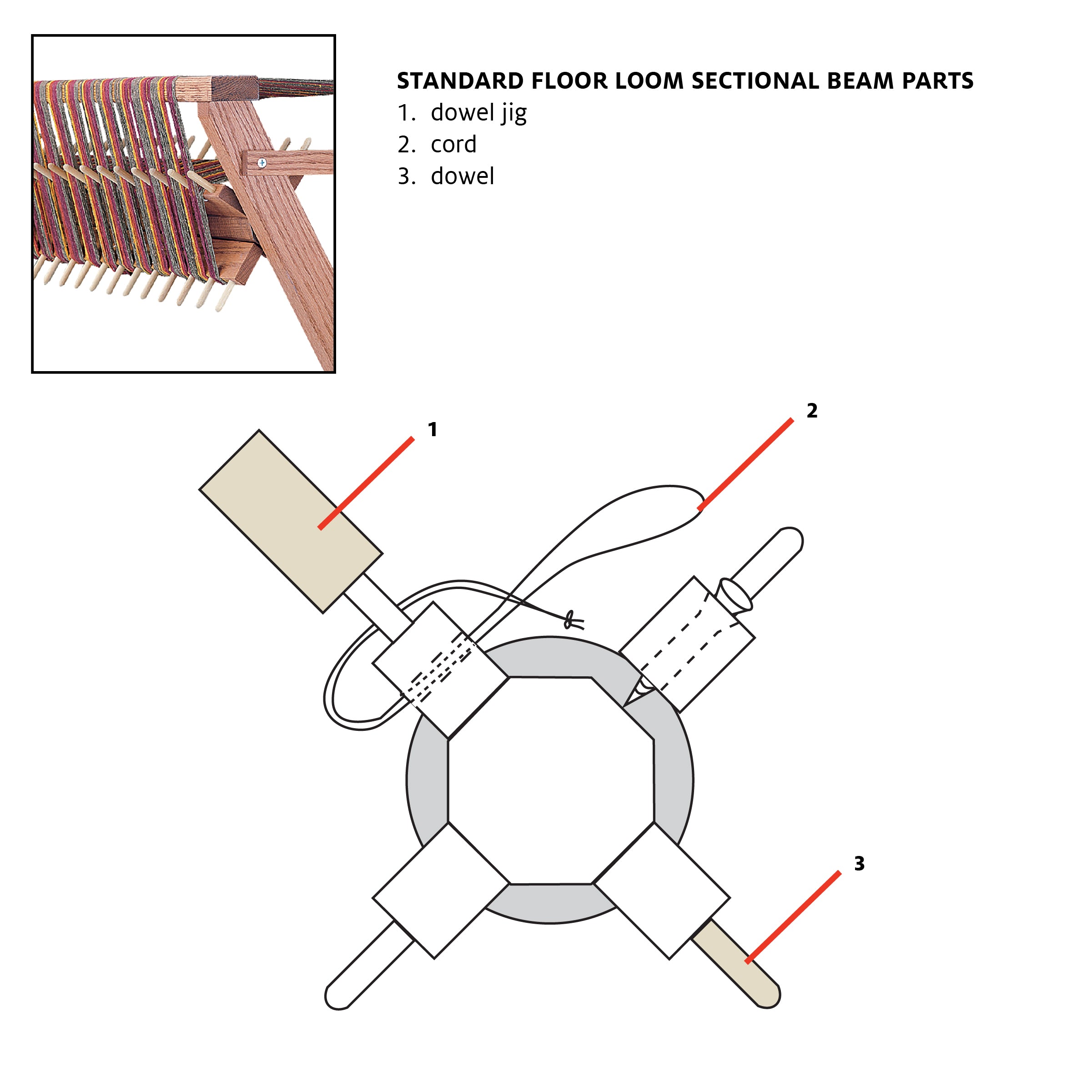 Cords for Wolf &amp; SFL Sectional Beams, 5 pack