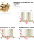 Treadle Dowel for Wolf, Standard Floor Looms, Arras Treadle Kit