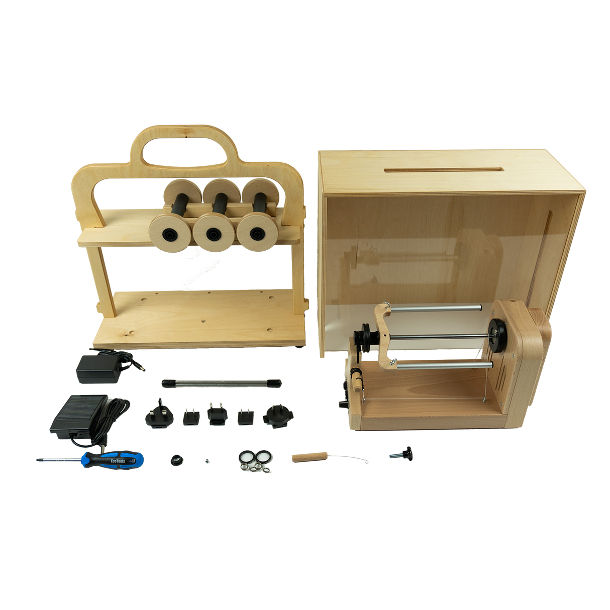 jenn-e spinner and wood case