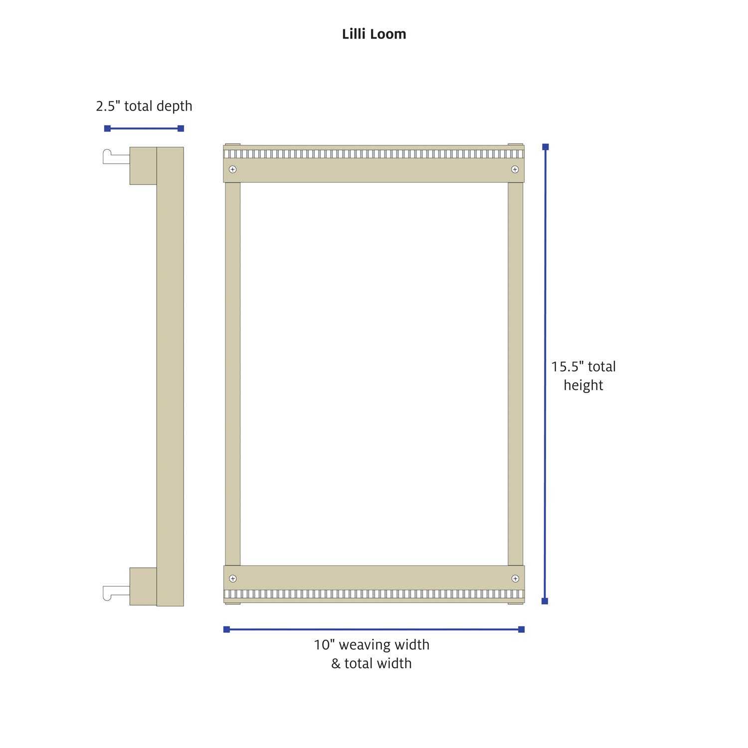 Lilli Loom dimensions