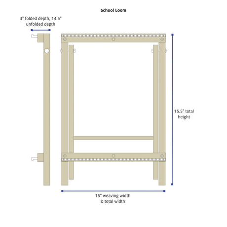 School Loom dimensions