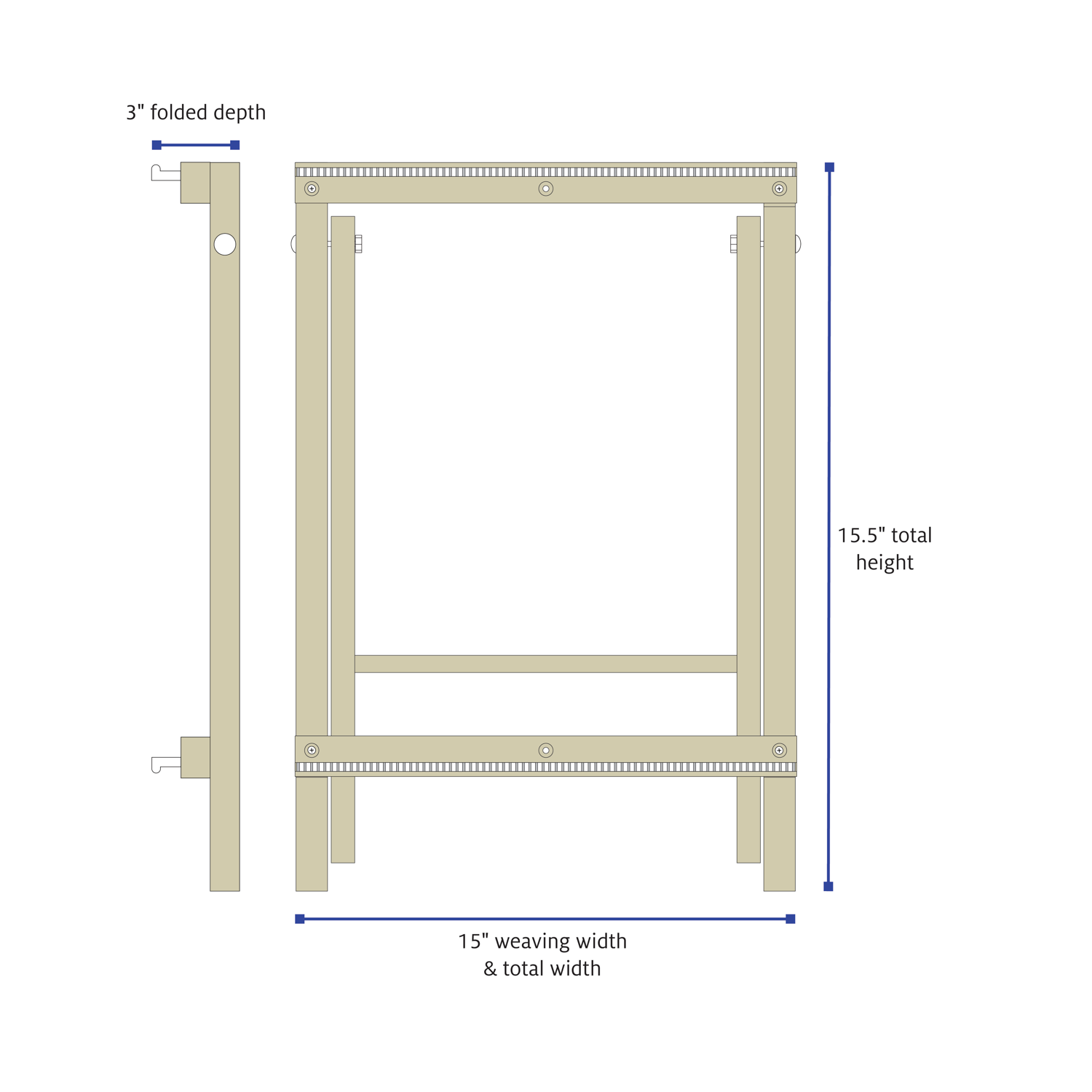 School Loom dimensions