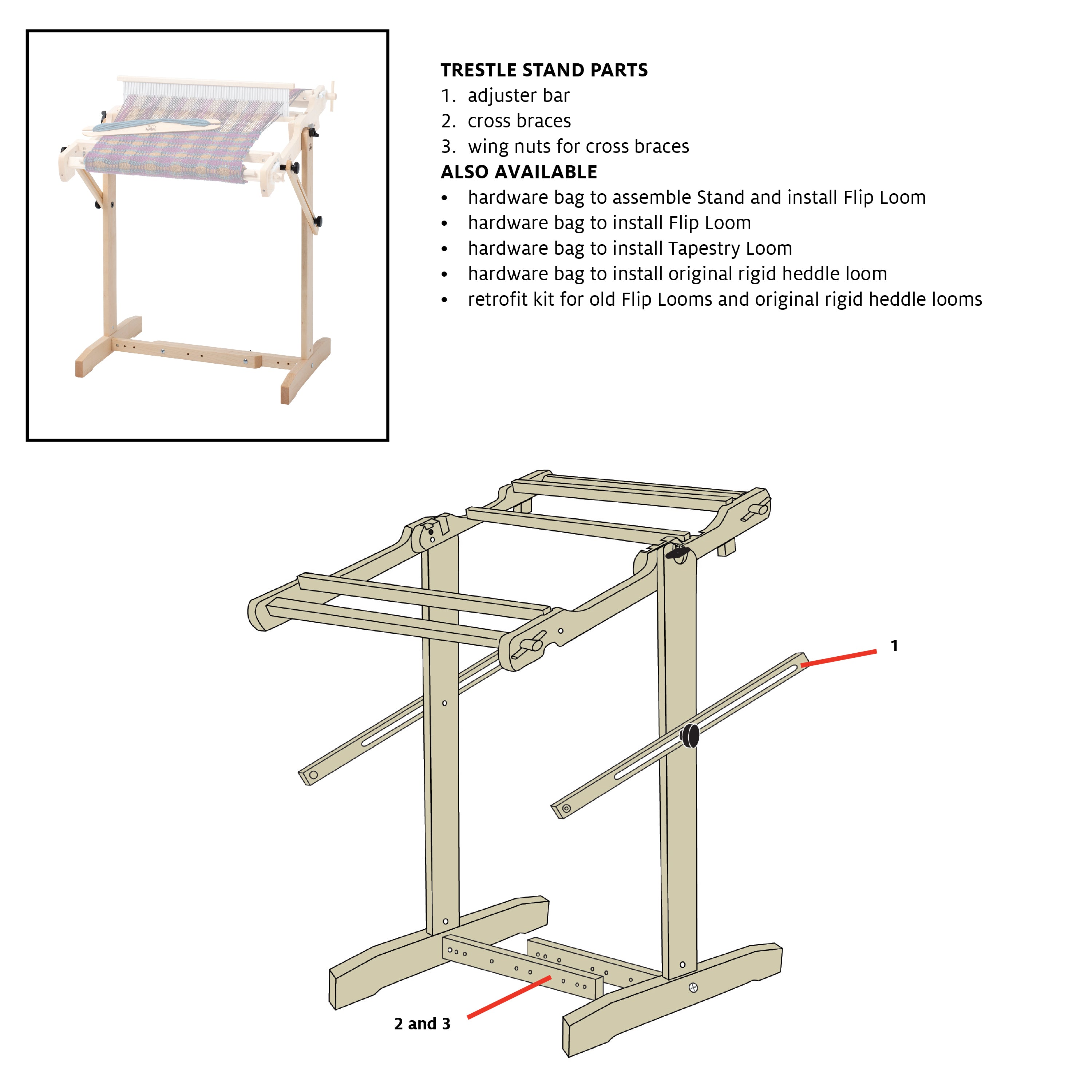 Hardware Bag for Trestle Stand