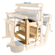 treadle height adjuster for delta and megado looms