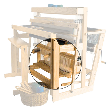 treadle height adjuster for delta and megado looms