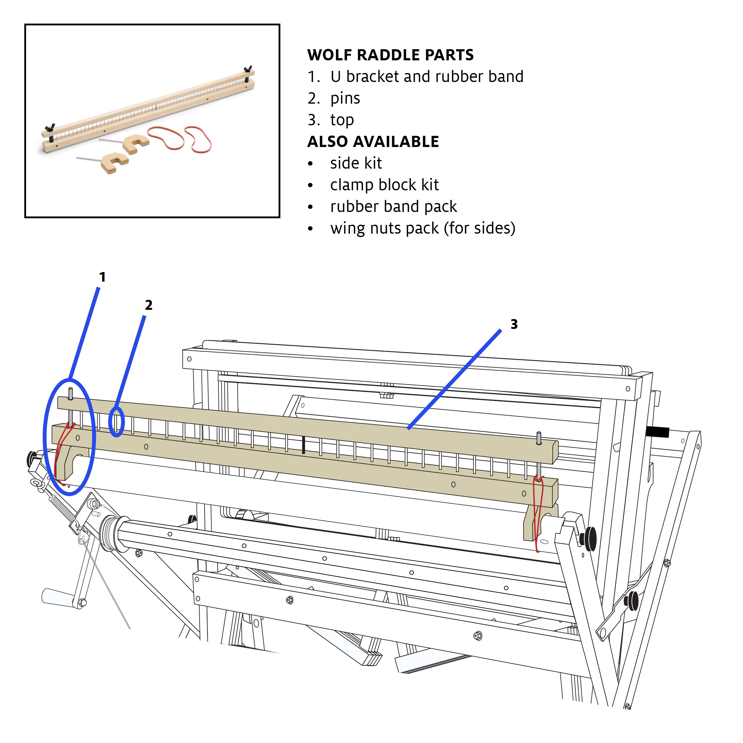 Raddle Pins, 10 pack – Schacht Spindle Company
