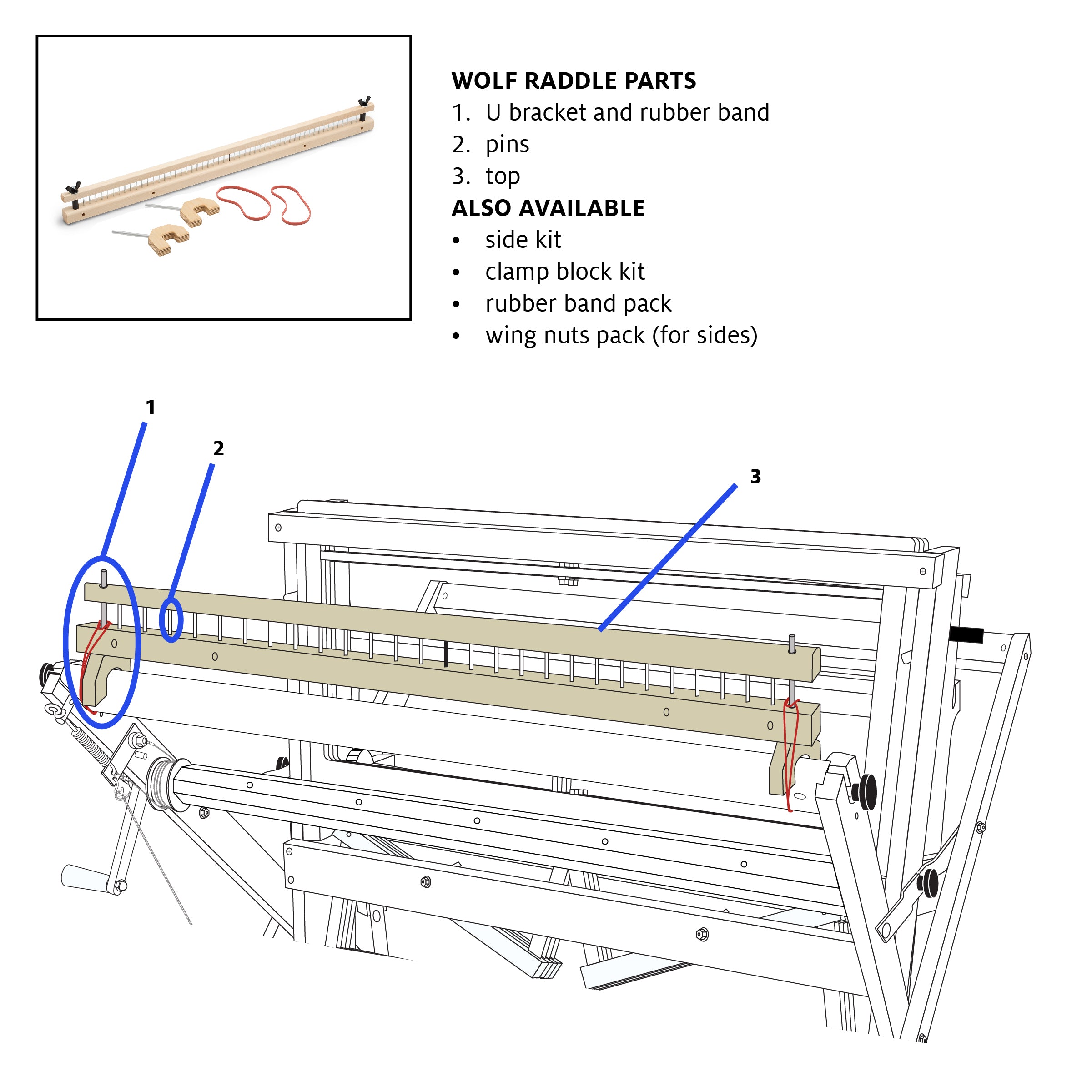 Raddle Pins, 10 pack