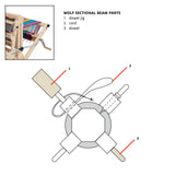 Cords for Wolf & SFL Sectional Beams, 5 pack