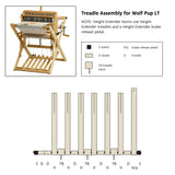 Treadle Dowel for Wolf, Standard Floor Looms, Arras Treadle Kit