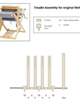 Treadle Block for Wolf Looms