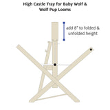 Wolf High Castle Tray dimensions