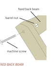 Fixed Back Beam Replacement for Wolf Looms