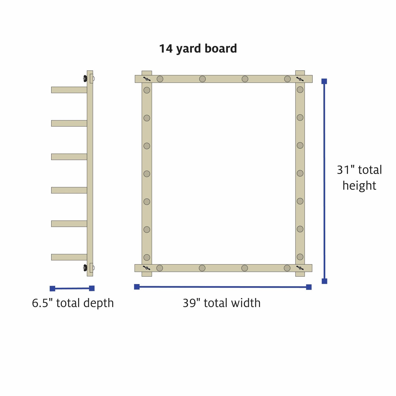 large warping board dimensions