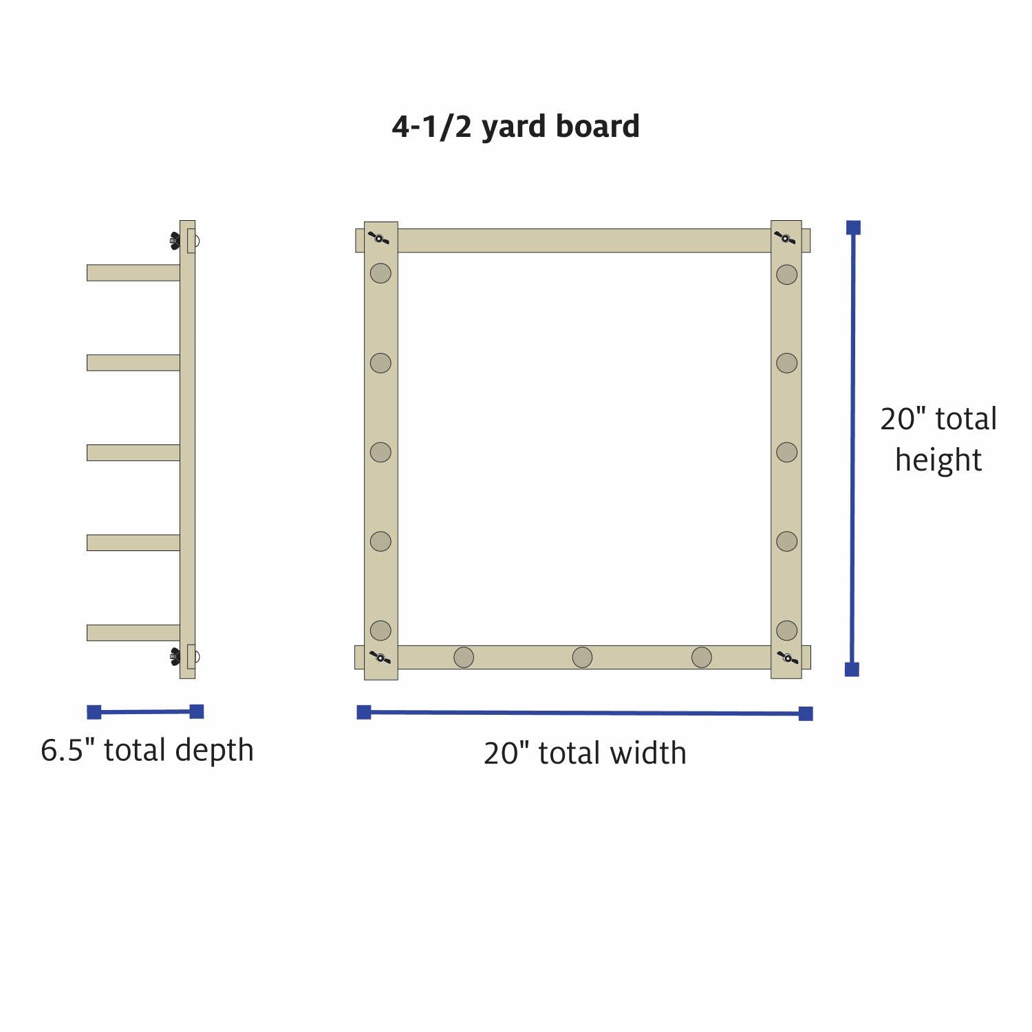 small warping board dimensions