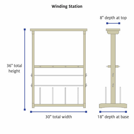 winding station dimensions