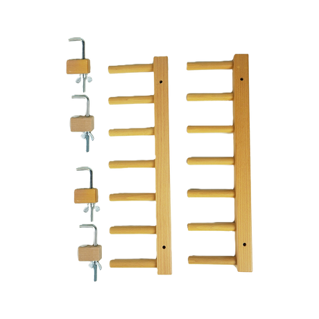 warping post set and clamps
