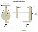 Double End Bobbin Winder dimensions